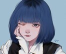 ダークでマットな世界観の素敵なイラスト描きます 他の人と一味も二味も違う素敵なアイコンでSNS映えさせよう！ イメージ5