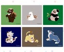 手書き風の可愛い動物描きます ★ペットもオリジナルのキャラクターも、SNSアイコンなどに★ イメージ5