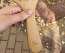 初出品記念、勉強したい！天然素材ブラシに刻印します 使うほどに馴染む、天然素材ブラシの刻印ブラシ イメージ3