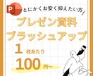 とにかくお安くパワポをブラッシュアップします とにかく安く抑えたい方はぜひご検討ください！ イメージ1
