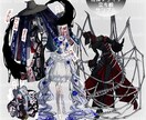 TRPG・ゲーム等の立ち絵イラストお描きします 影のあるイラストをお描きします イメージ6