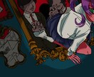 一味違う、ダークハッピーなイラスト描きます MVイラストやVtuber様、イラストで個性強めませんか？ イメージ3