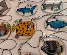 世界に一つだけのキーホルダーを作ります お魚さんとお名前お入れします！とっても可愛いイラスト♪ イメージ4