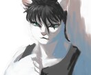シンプル絵の具タッチでシュールなイラスト描きます 独特な空気感　こってりな色塗り　遊び心重視で文字も絵の一部に イメージ6