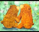 可愛らしい絵本のような絵を提供します 美術を習っている短大生のものです。温かくなる絵を描きます イメージ1