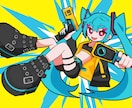 超病みかわポップなデフォルメイラスト制作します SNSアイコンやMVに！キャラクターデザインも制作可能！ イメージ3
