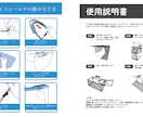 イラストの説明書作成いたします ミニマルで洗練された説明書をお作り致します！ イメージ7