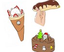 チラシに使えるキュートなイラストを作成します 写真より魅力的でかわいく魅せるイラストを作成します！ イメージ2