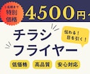 見やすく伝わるチラシを制作します 5名様限定！特別価格！この機会にぜひお試しください！ イメージ1