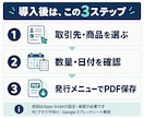見積書・請求書の計算とPDF保存を自動化します Googleスプレッドシート専用・標準書式で対応 イメージ3