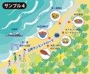 イラストを使った、かわいい地図を作成いたします GoogleMAPを元に分かりやすい地図を作成いたします。 イメージ4