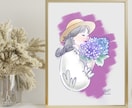 飾りたくなる水彩画風アート作品を制作いたします あなたのお気に入り画像を、アートにして飾ろう イメージ2