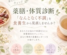 薬膳の視点から体質傾向診断をします 「なんとなく不調」を見直してみませんか？ イメージ1