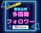 Instagramリアルフォロワー増やします ココナラ最安値！インスタグラムフォロワー+2000~10万人 イメージ1