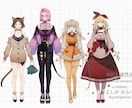 商用込▶選べるコース  立ち絵や一枚絵等制作します 柔らかい雰囲気が得意です*初めての方でもお気軽にご相談下さい イメージ9