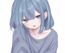 SNS、アイコン用のイラスト依頼募集しております 基本バストアップのイラストとなります イメージ1