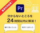 プレミアプロの分からない点を1日以内に解消します 独学でつまずいている方、案件で分からない点がある方など！ イメージ1