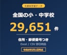 全国の小学校・中学校の営業リスト提供します 文科省データ29,651件／令和8年5月1日時点 イメージ1