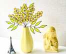 ミモザのワイヤースワッグを作ります 透明感のある色鮮やかなフラワー　ギフトにも イメージ1
