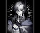 一枚絵・人物／耽美で特別感のある絵を制作します ✩他と被らない“雰囲気“のあるデザインと色使いが得意です✩ イメージ5