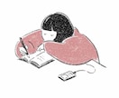温かみのある線画イラスト描きます 人物、動物、植物、食物など…線画で描きます。商用込み。 イメージ2