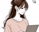 SNSアイコン作成します シンプルでおしゃれな線画アイコンかきます◎カラーも無料 イメージ1