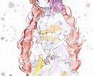 水彩イラスト描きます 水彩で女の子のイラストをお描きします。 イメージ2