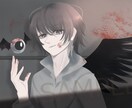 パッと目を惹く★ダークで繊細な世界をお描きします 2名限定お値引！サムネ、Vtuber、MV、書籍表紙など！ イメージ3