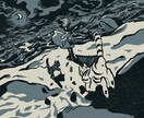 モノクロ一枚絵描きます 「静かな世界観」や「物語を感じる背景」 イメージ4