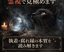 忘れられない理由、はっきりさせます 縁の今後を霊視で見極め、執着・腐れ縁の本質を読み解きます イメージ1