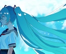 青い背景・風景イラスト込みのMVイラスト描きます 求める曲の世界観を細部まで形にします! イメージ5