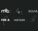 手書きとフォントの融合でモダンなロゴを制作します Horizon -静かに煌めくデザインを- イメージ2