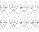 可愛い立ち絵、表情差分描きます オリジナルの可愛い物が作れます。 イメージ5