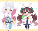 ぷにっと可愛いミニキャライラストお描きます 第一印象を『可愛い』に！差分イラストやグッズ販売用にも！ イメージ5