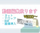 動画編集代行します テロップ/カット/BGM等お引き受けします！ イメージ1