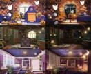 Vtuber様,配信用背景イラスト描きます あなたのキャラクターにぴったりの素敵なお部屋を提供します！ イメージ4