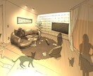 インテリアパースを描きます インテリアのイメージ付けやアートとしていかがでしょうか？ イメージ2