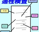 適性検査の受検ができます 適性検査の受検結果が分かります イメージ1