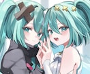 企業実績有◆キラキラ可愛いイラスト描きます 綺麗な色使いで可愛いデザインをお届けします！ イメージ1
