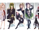 厚塗り×シルエット×光の綺麗なイラストを描きます ただいま絶賛割引中です！最低価格3000円で請け負います！ イメージ1
