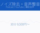 喋り音声のノイズ除去/整音。聴きやすく整えます ポッドキャスト／YouTube／講座音声などを聞きやすく イメージ1