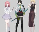 全身立ち絵の制作いたします ✧TRPG・Vtuber・ゲーム等で使用する立ち絵制作します イメージ3