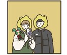 商用OK!ゆるくてかわいいイラストを届けます エッセイ漫画を投稿しているイラストレーターが描く イメージ1