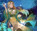 和風な一枚絵、アイコン、サムネ、キャラデザ描きます 綺麗、儚さのある絵に仕上げます イメージ8