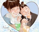 今にも動き出しそうな可愛い似顔絵（にがおえ描きます 公認似顔絵師minaritsuです！心を込めて作成します！ イメージ1
