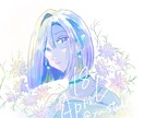 あなたを誕生花でイラスト化します 誕生花擬人化イラスト花と人物を一体化したイラスト イメージ4