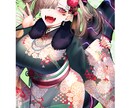 目が魅力的な一枚絵制作いたします 可愛くて、美しく、艶やかな女性描きます！ イメージ2