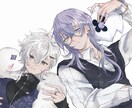 お洒落な人物イラスト描きます 彩度低めな落ち着いた人物イラストをお描きします。 イメージ1