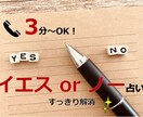 3分～OK！YES/NO占い！不安を解消します イエスノーの強弱もしっかりお伝えします！スッキリ占断♪ イメージ1