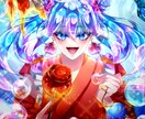 透明感のあるキラキラなイラスト作成します アイコン、動画サムネ、小説の表紙、挿絵に！心躍る素敵な1枚を イメージ3